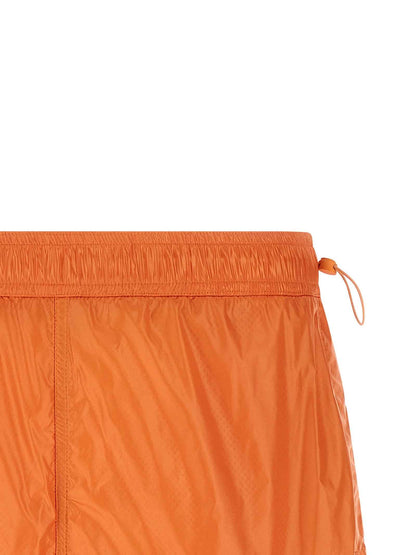 Orange Polyamide Bermuda Shorts