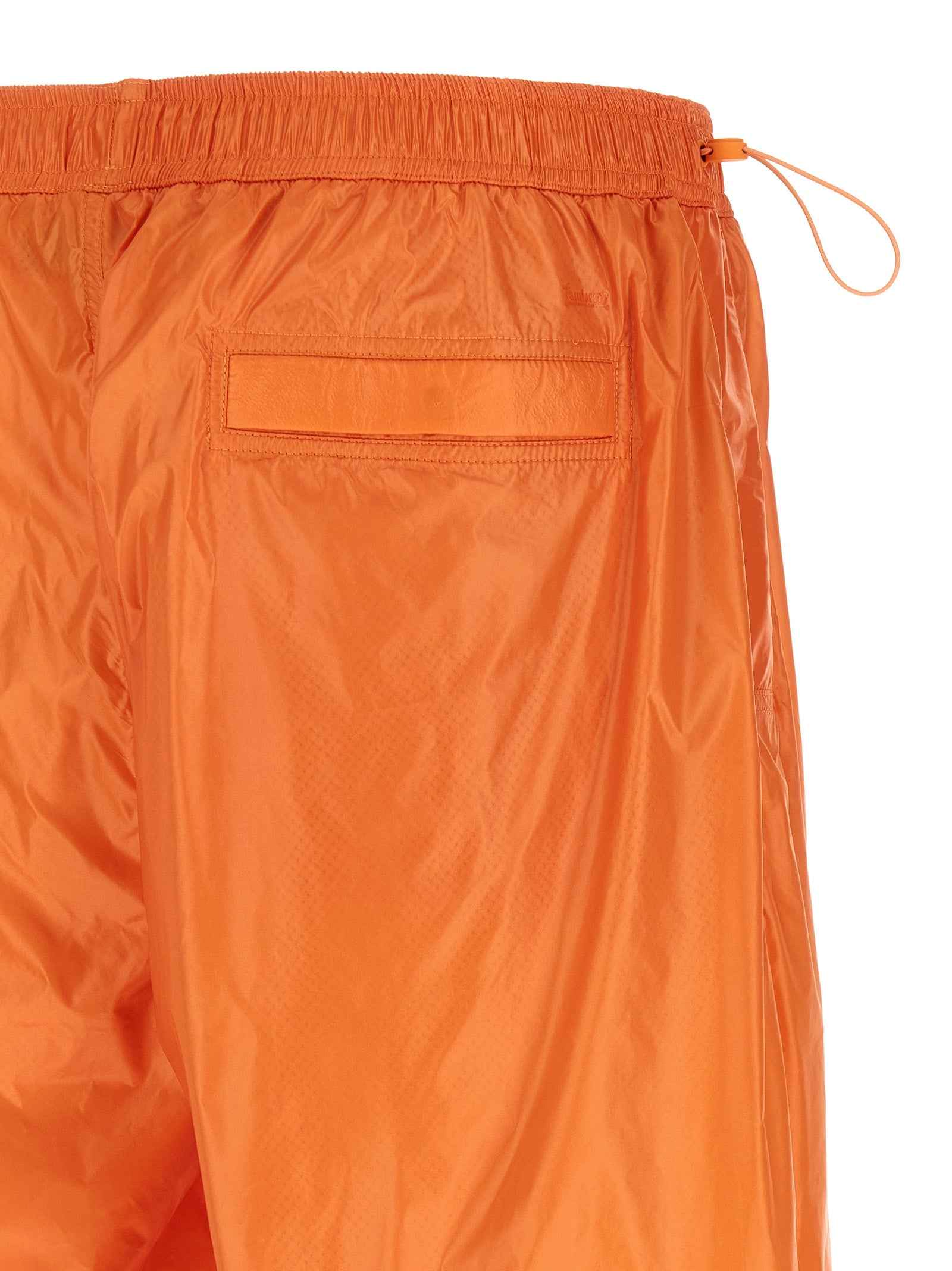 Orange Polyamide Bermuda Shorts