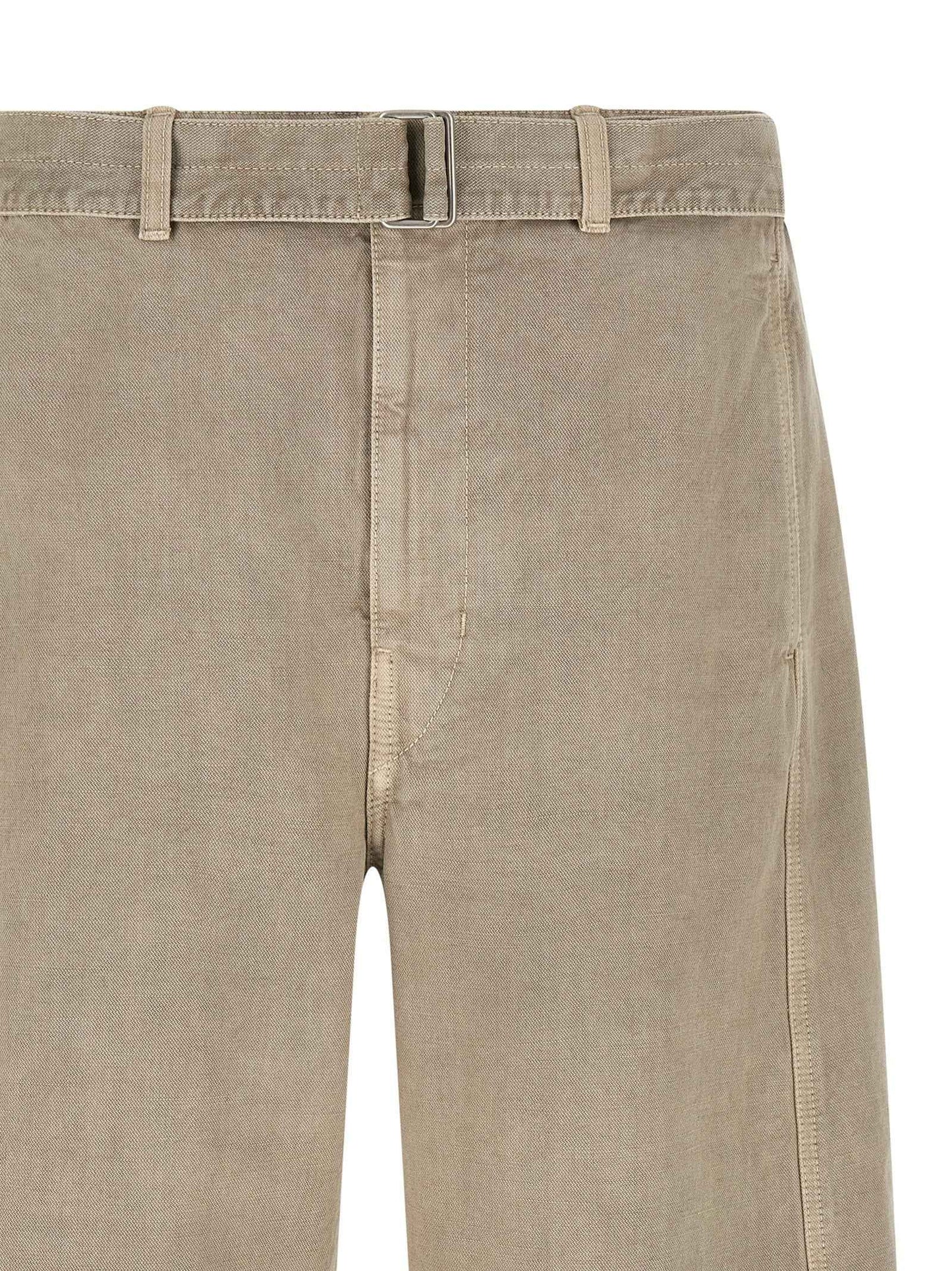 Gray Cotton Bermuda Shorts