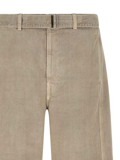 Gray Cotton Bermuda Shorts
