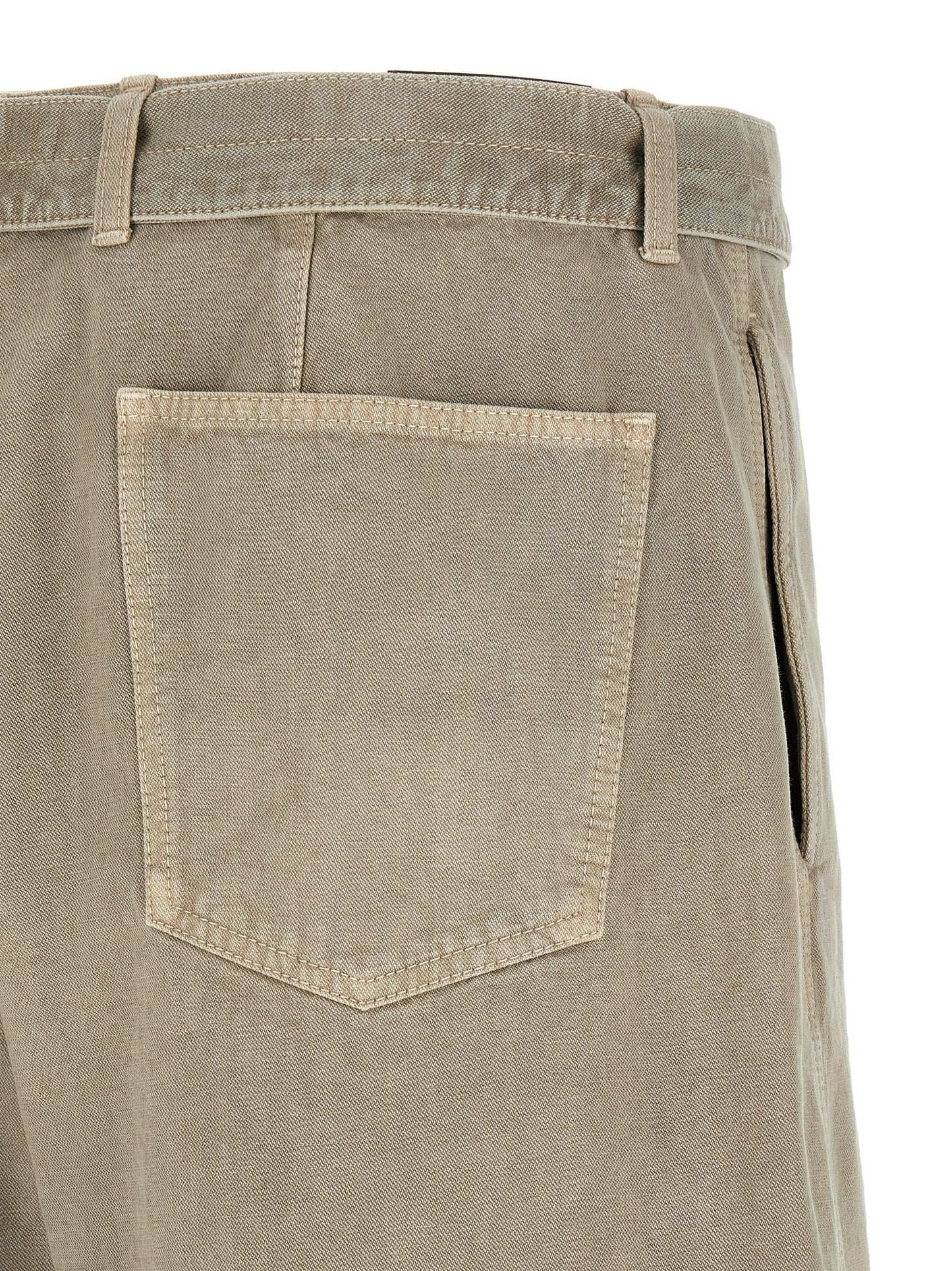 Gray Cotton Bermuda Shorts
