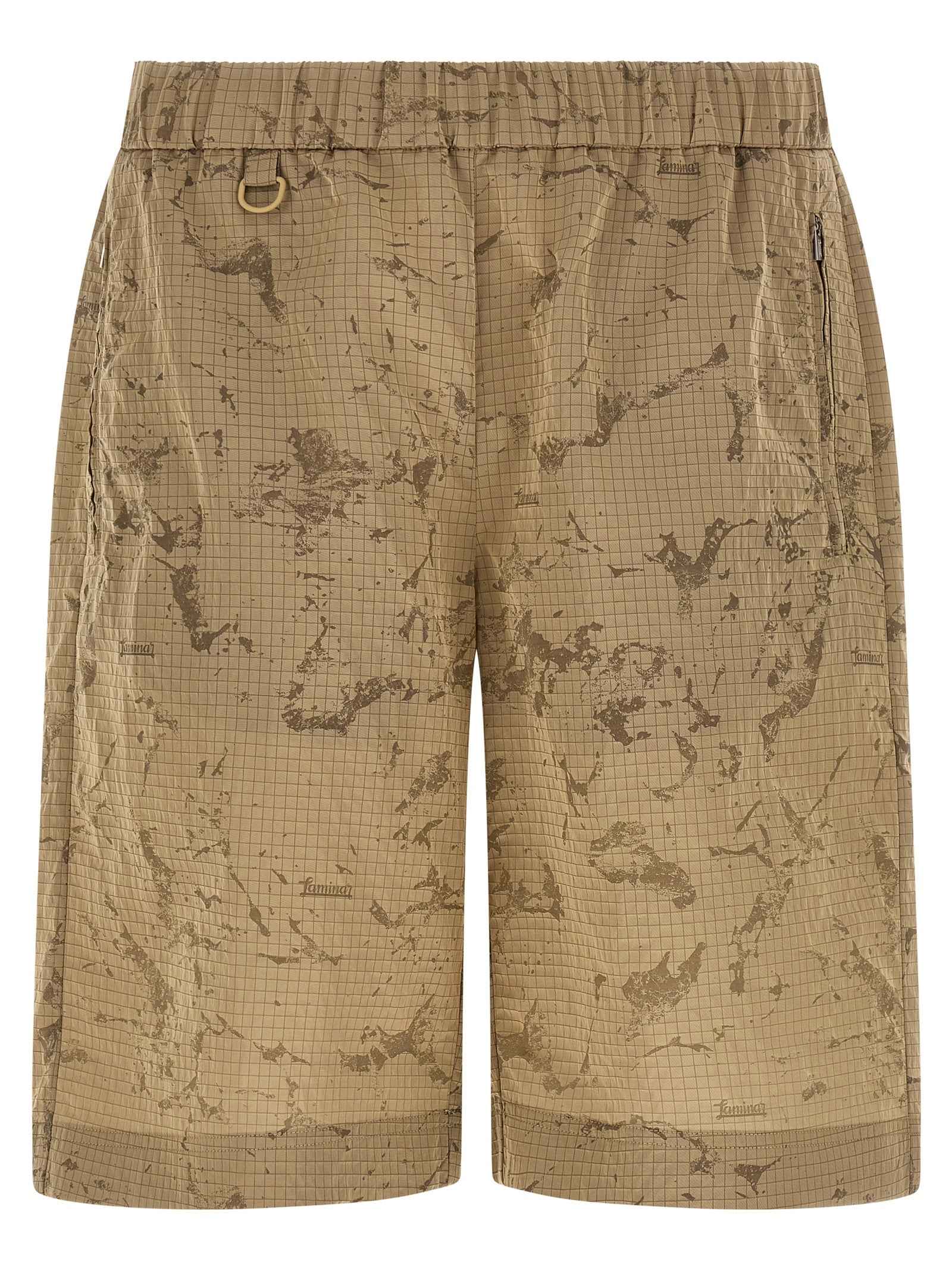 Beige Polyamide Bermuda Shorts