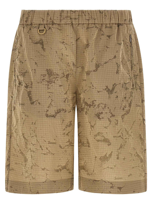 Beige Polyamide Bermuda Shorts