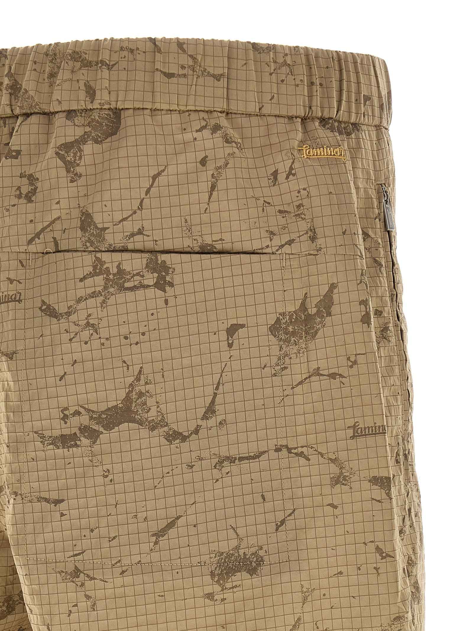 Beige Polyamide Bermuda Shorts