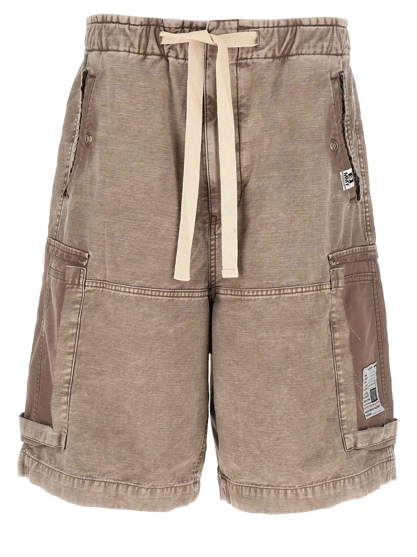 Gray Cotton Bermuda Shorts