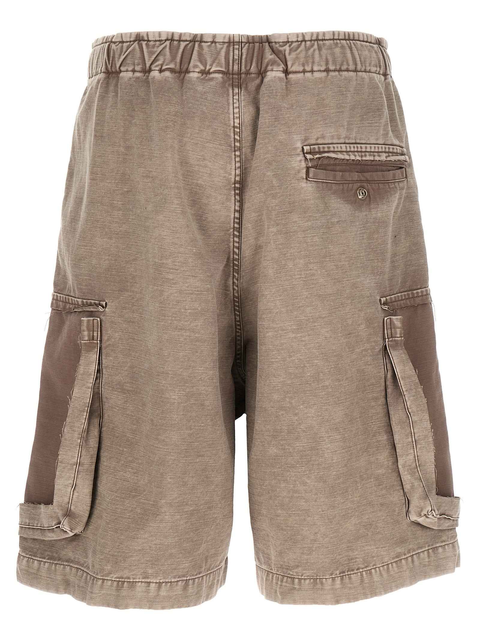 Gray Cotton Bermuda Shorts