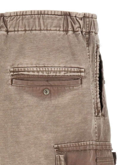 Gray Cotton Bermuda Shorts