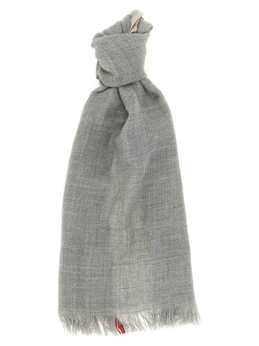 Gray Virgin Wool Scarf