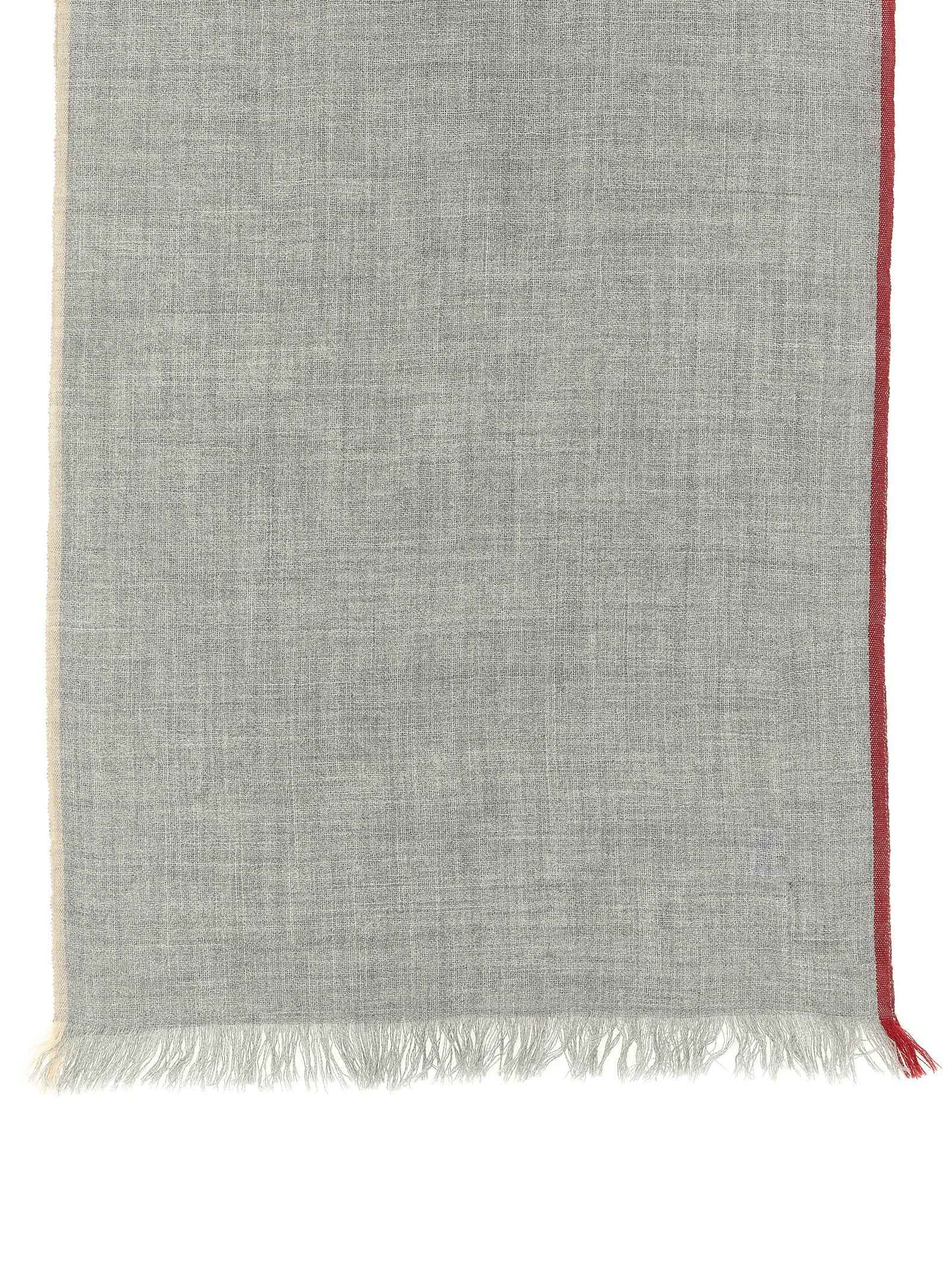 Gray Virgin Wool Scarf