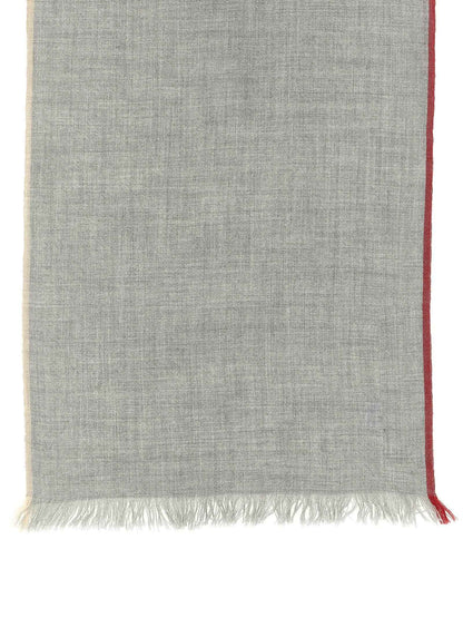 Gray Virgin Wool Scarf