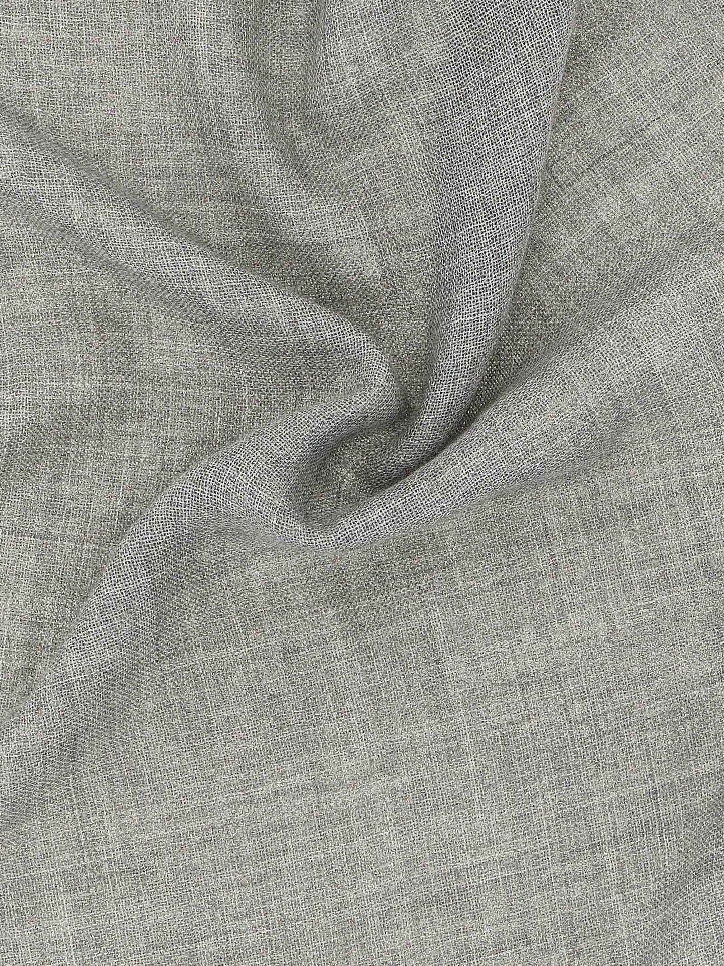 Gray Virgin Wool Scarf