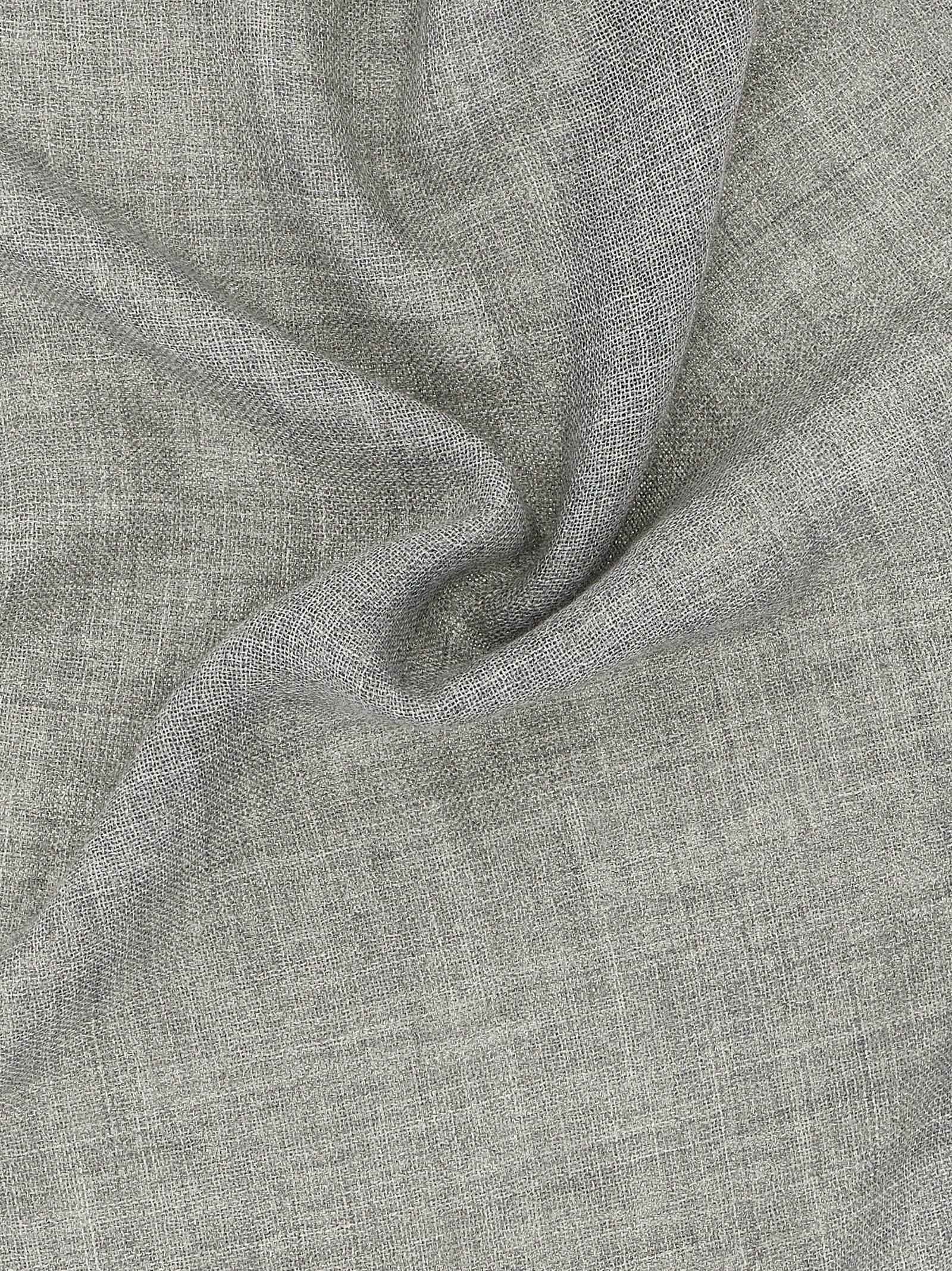 Gray Virgin Wool Scarf