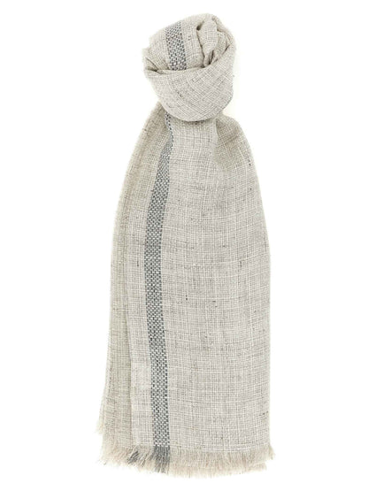 Gray Linen Scarf