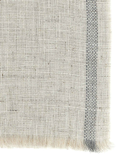 Gray Linen Scarf