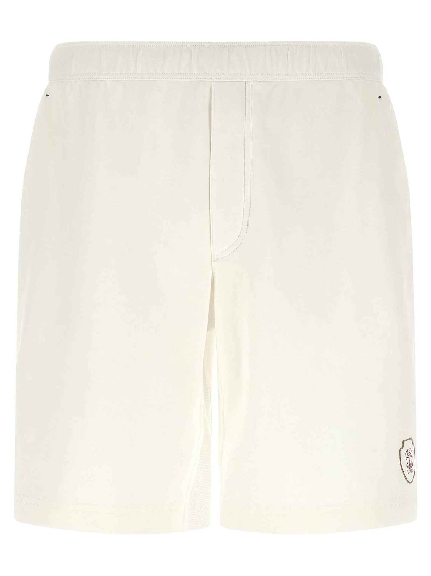 White Cotton Bermuda Shorts