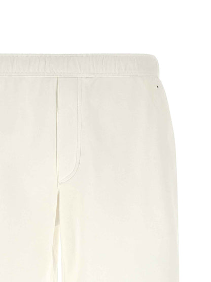 White Cotton Bermuda Shorts
