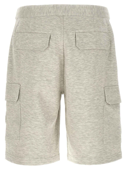 Gray Cotton Bermuda Shorts