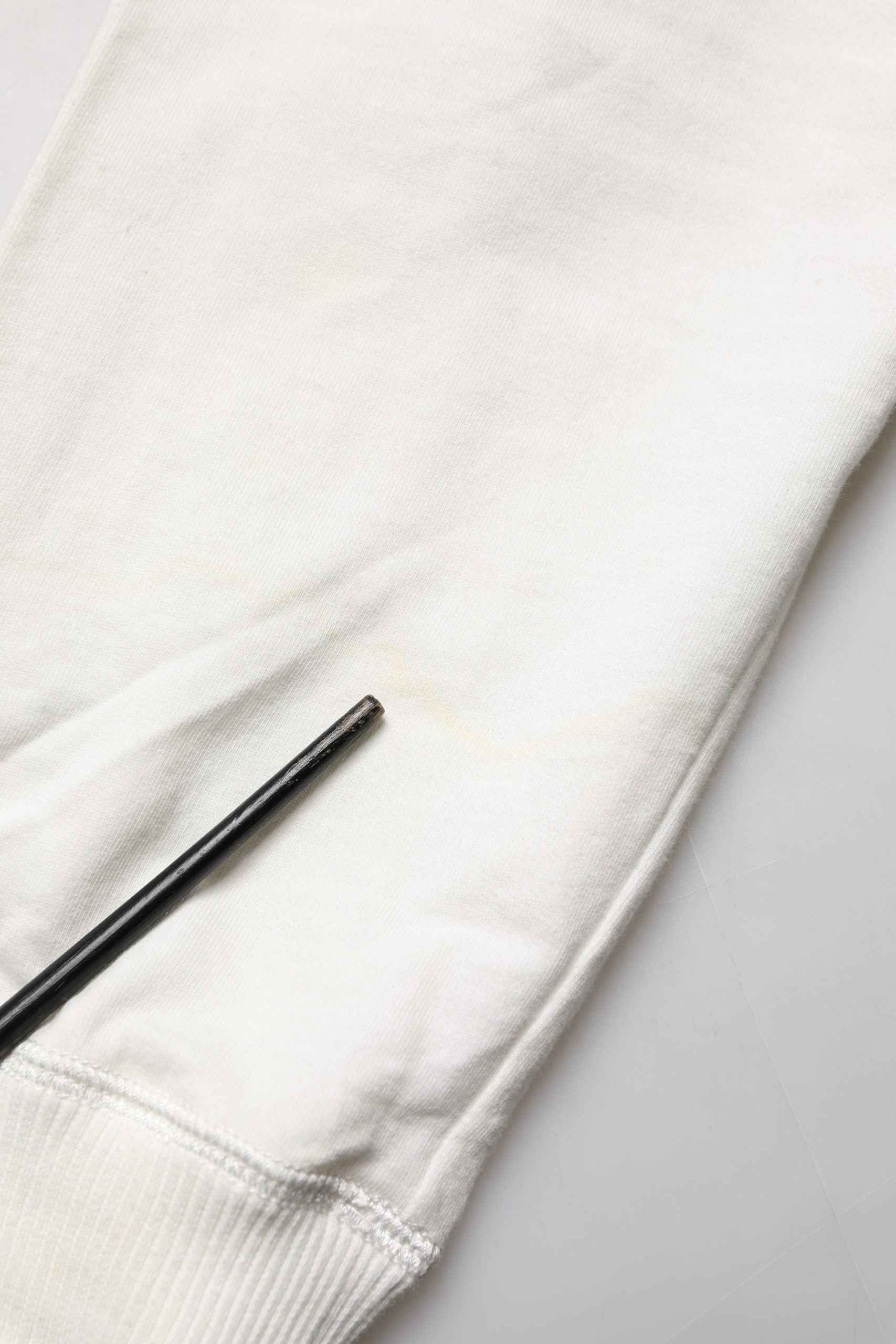 White Cotton Hooded Sweatshirt Sweater