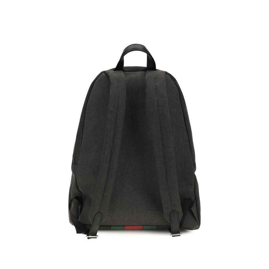 Black Fabric Backpack