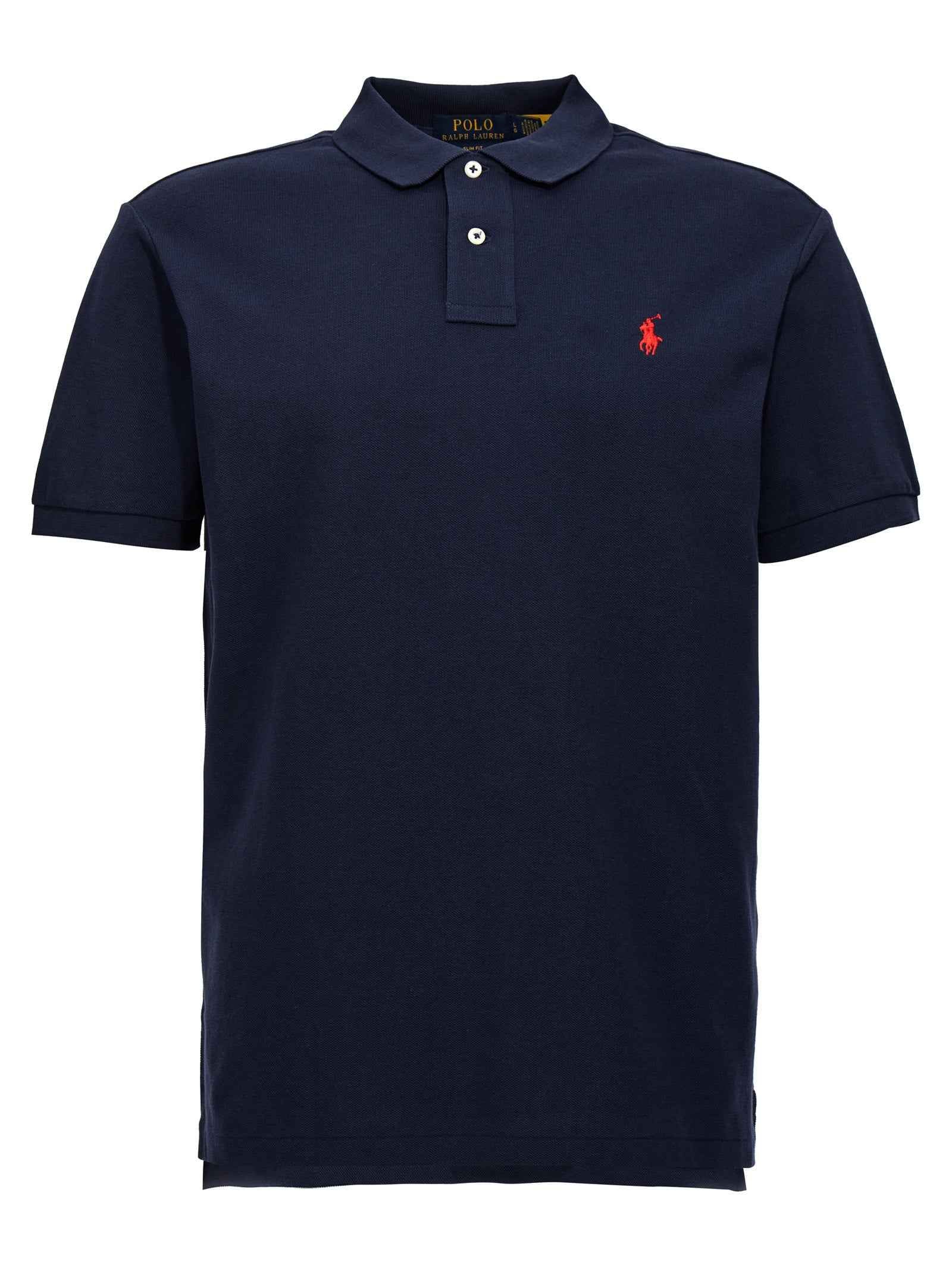 Blue Cotton Polo Shirt