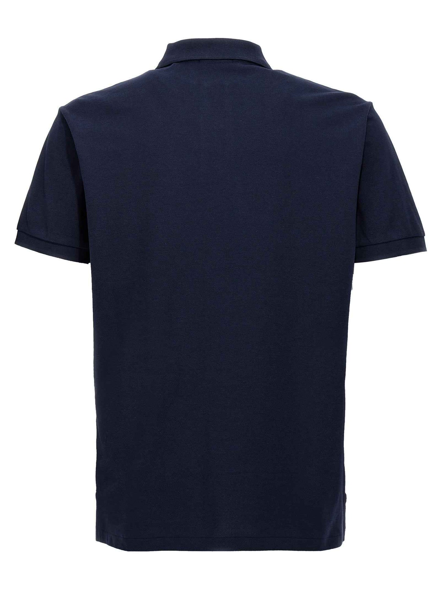 Blue Cotton Polo Shirt