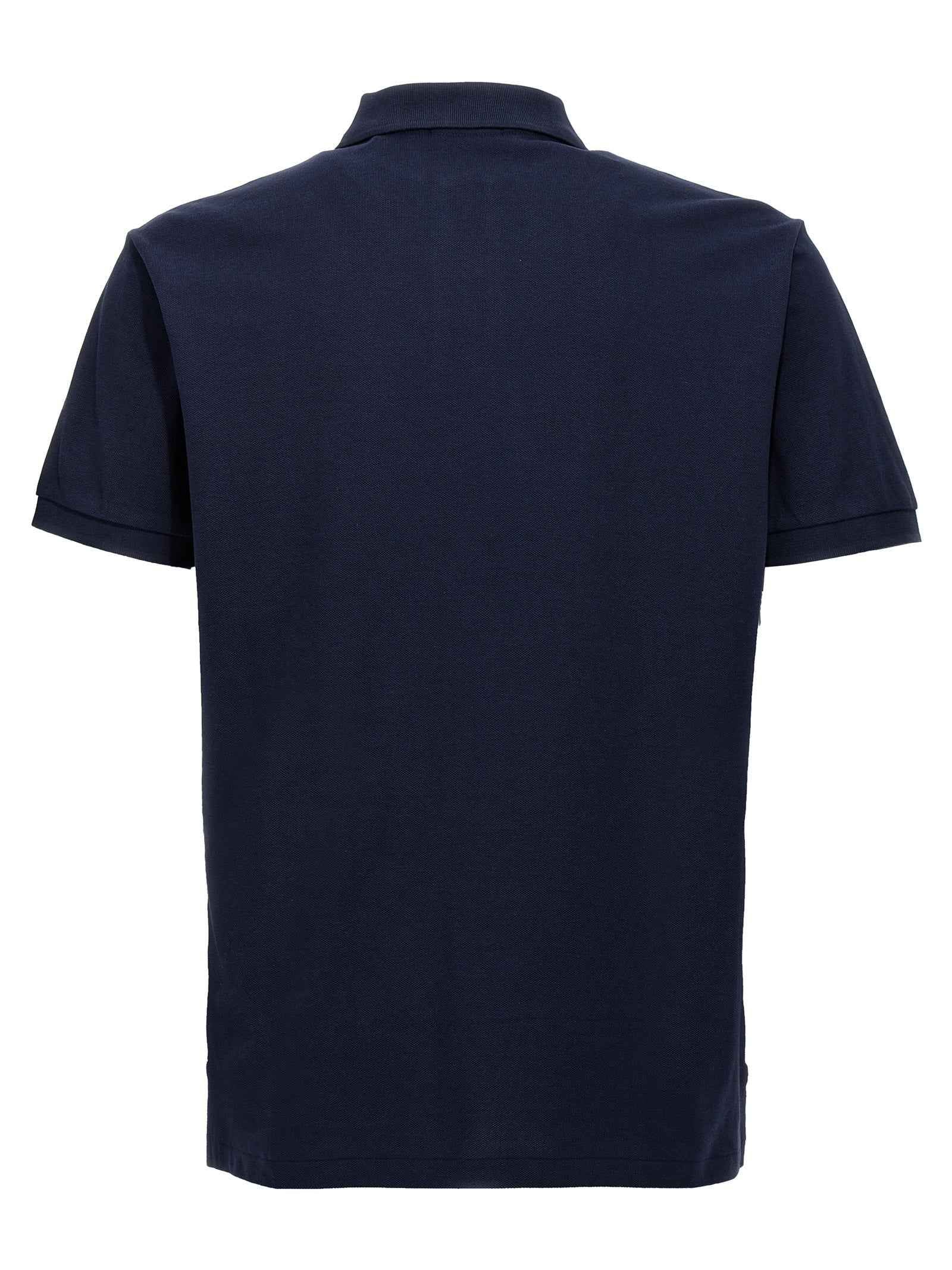 Blue Cotton Polo Shirt