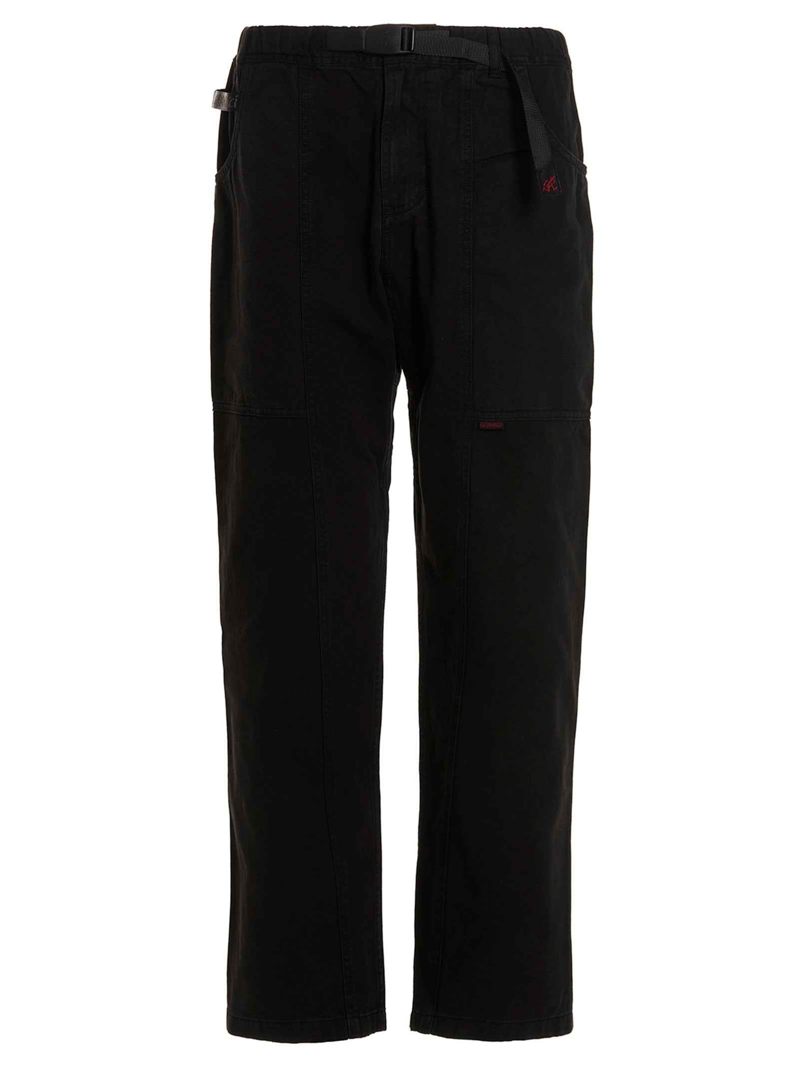 Black Cotton Cargo Pants