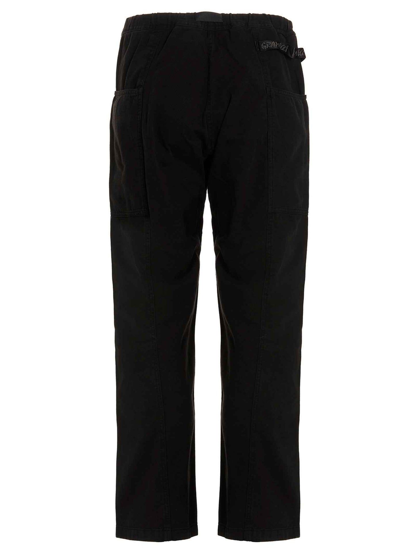 Black Cotton Cargo Pants