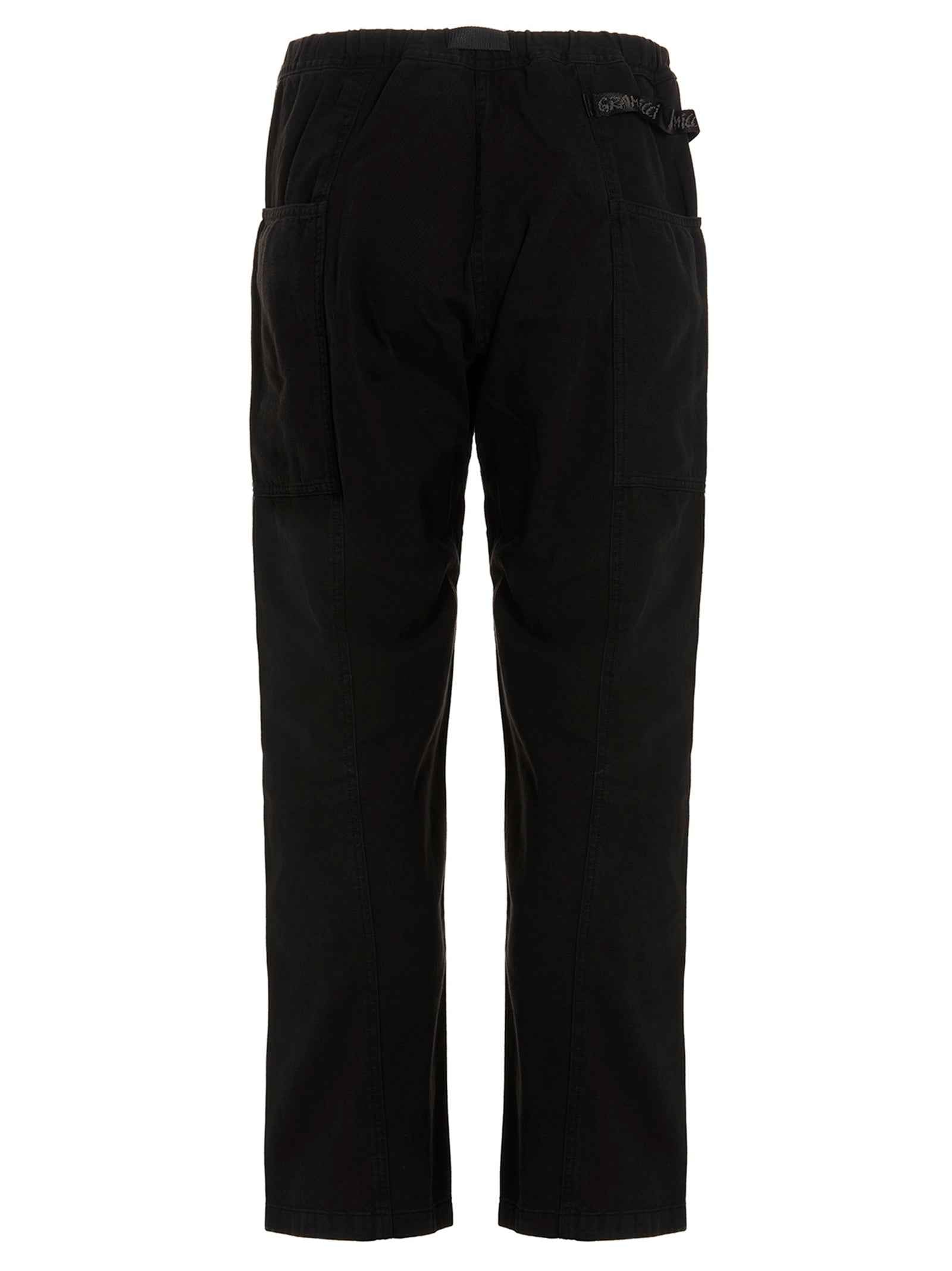 Black Cotton Cargo Pants