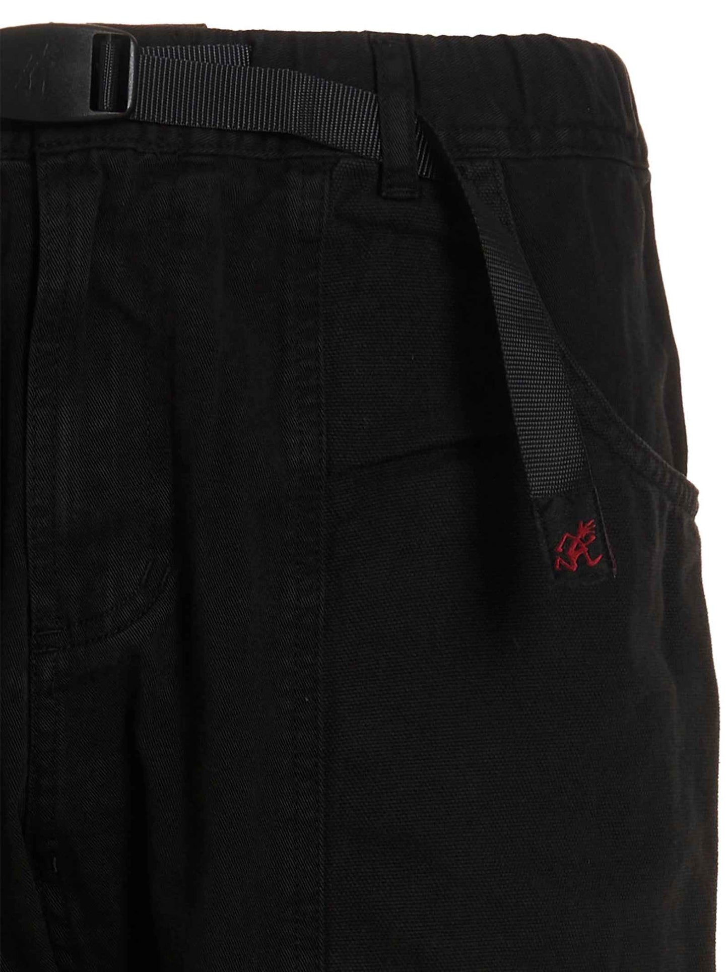 Black Cotton Cargo Pants