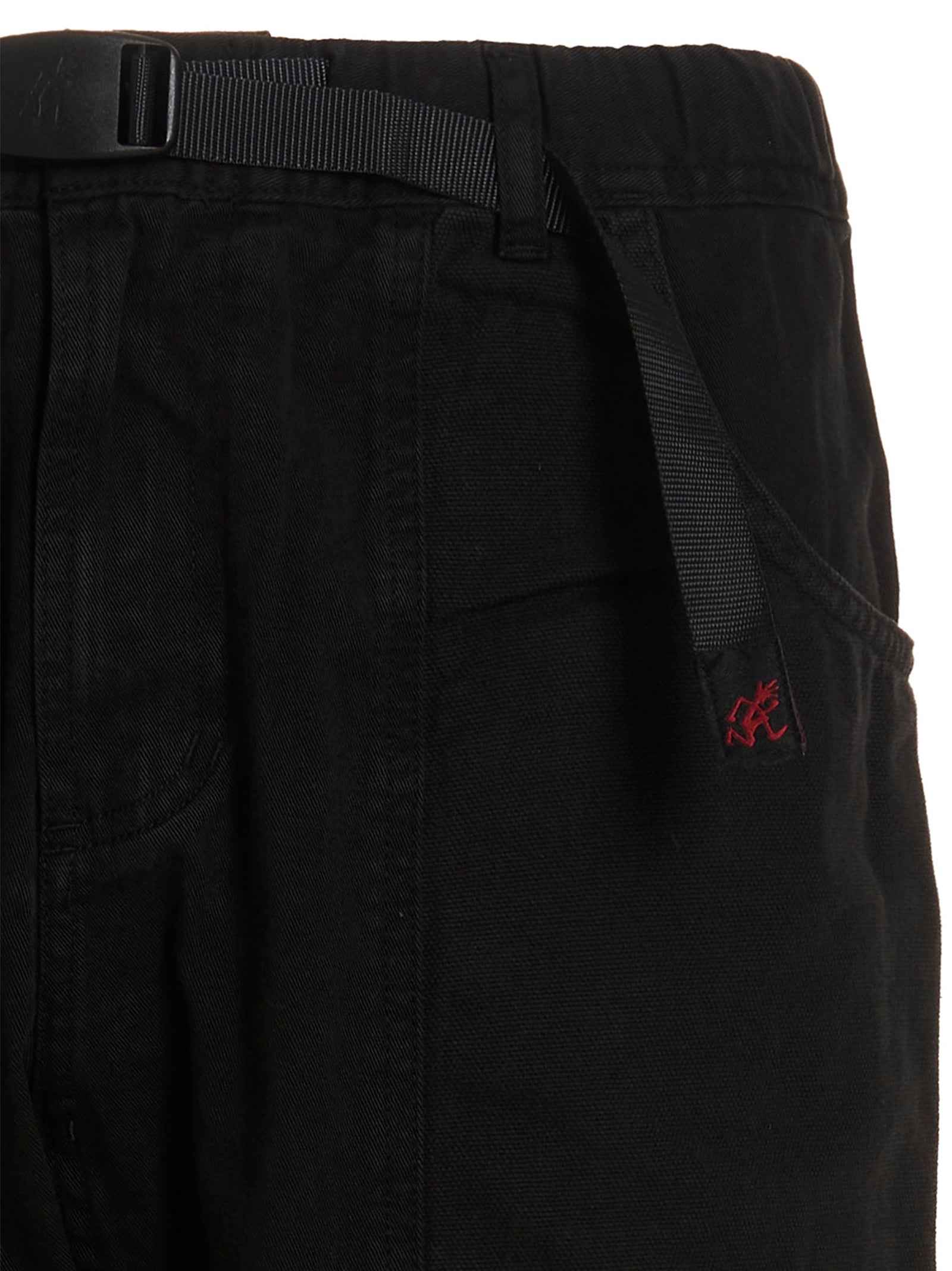 Black Cotton Cargo Pants
