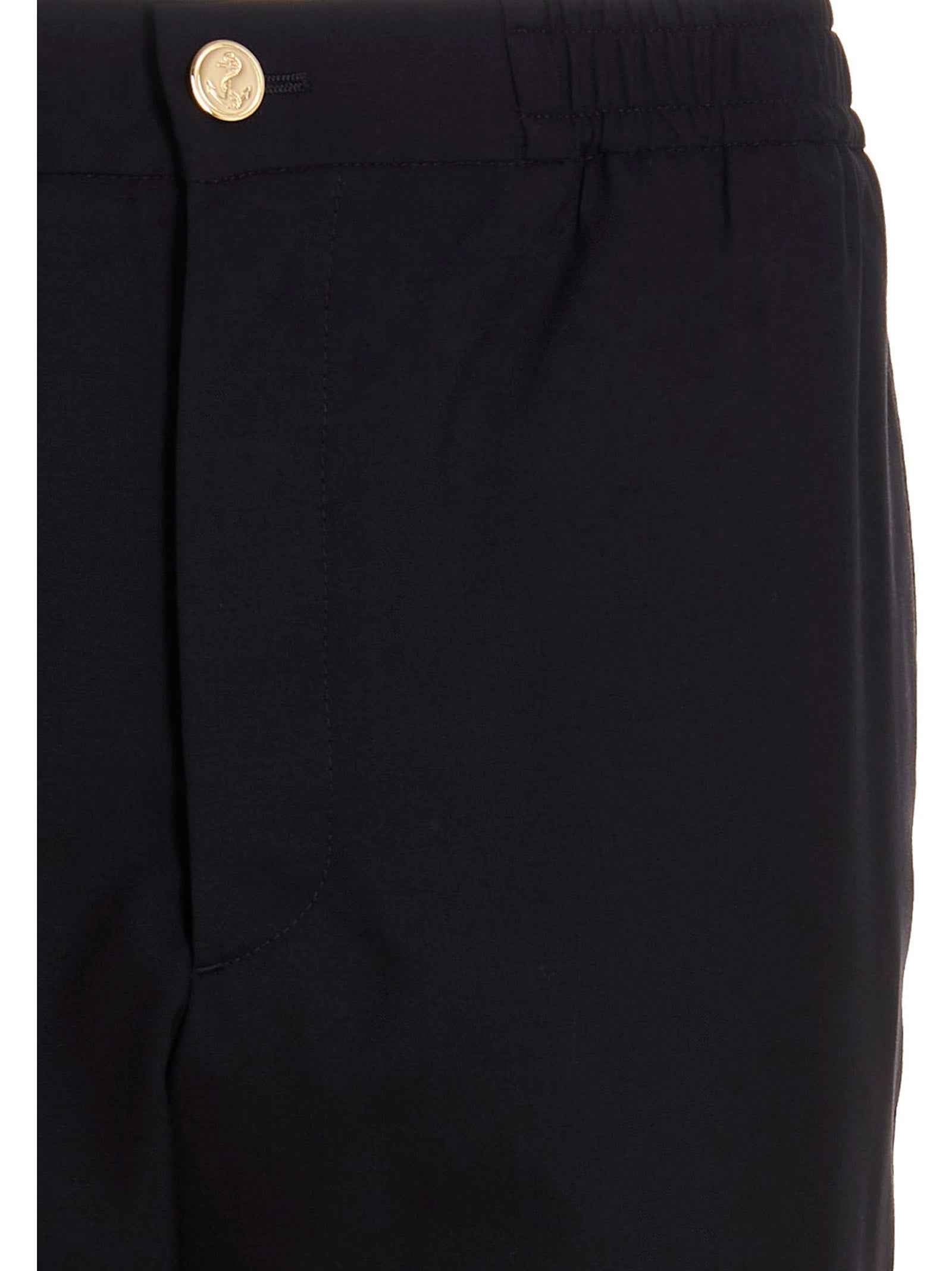 Blue Wool Athletic Pants