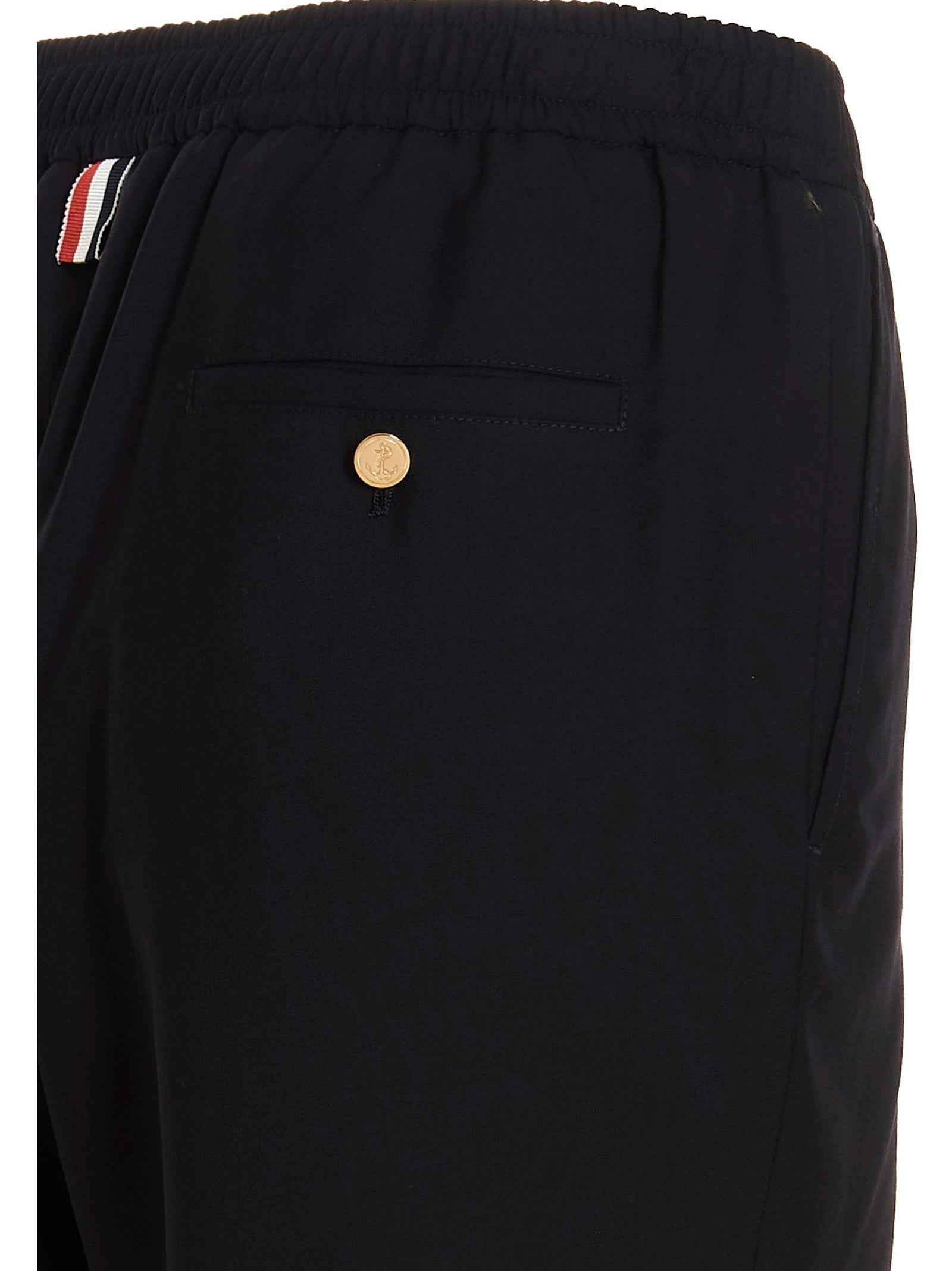 Blue Wool Athletic Pants