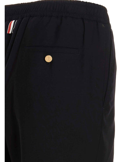 Blue Wool Athletic Pants