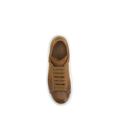 Brown Calf Leather Bos Taurus Chunky Sneakers