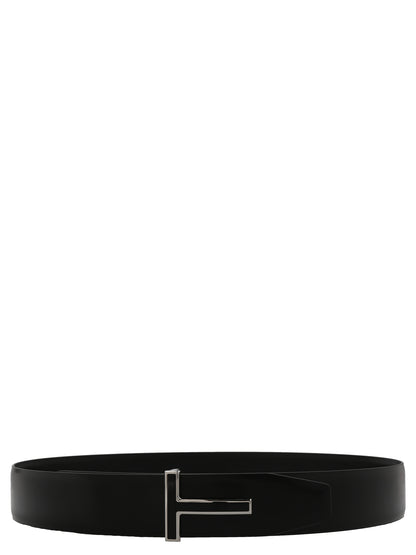 Black Calfskin Regular Belt