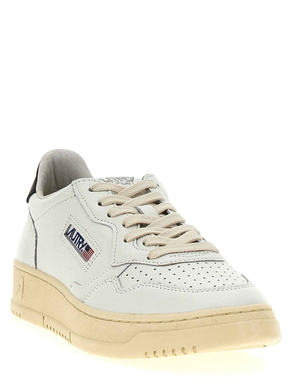 Bicolor Calfskin Low Top Sneakers
