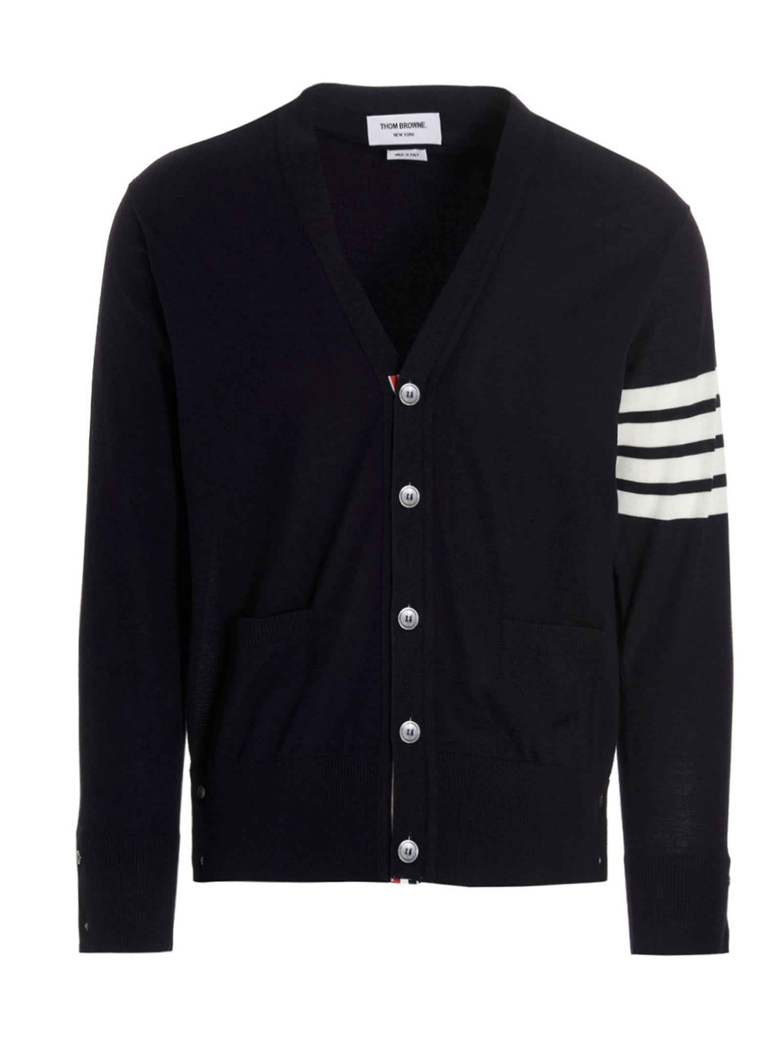 Blue Merino Wool Cardigan