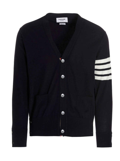 Blue Merino Wool Cardigan