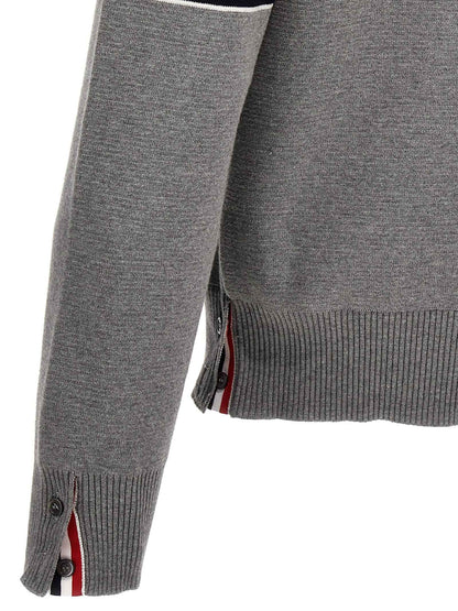 Gray Cotton Cardigan