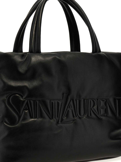 Black Lamb Leather Tote Bag