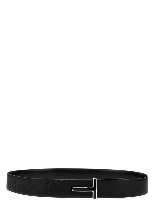 Black Calfskin Regular Belt