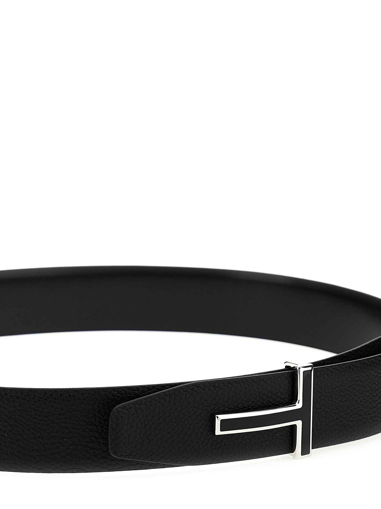 Black Calfskin Regular Belt