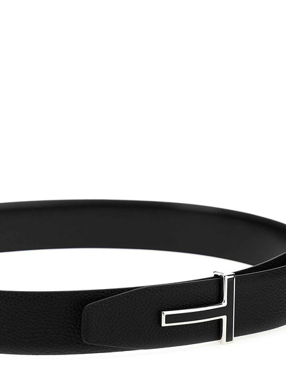 Black Calfskin Regular Belt