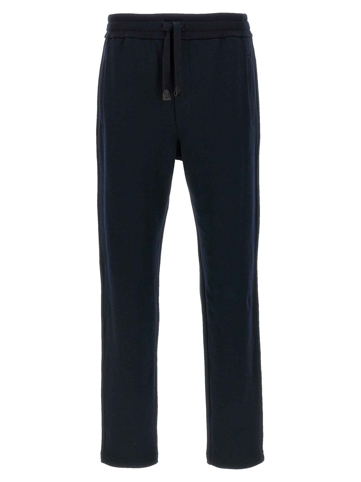 Blue Cotton Athletic Pants