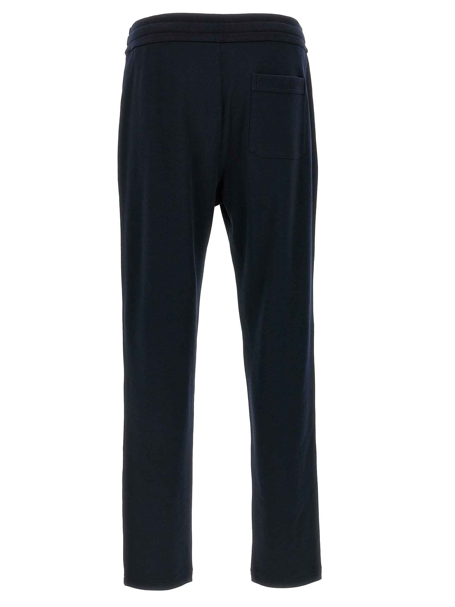Blue Cotton Athletic Pants