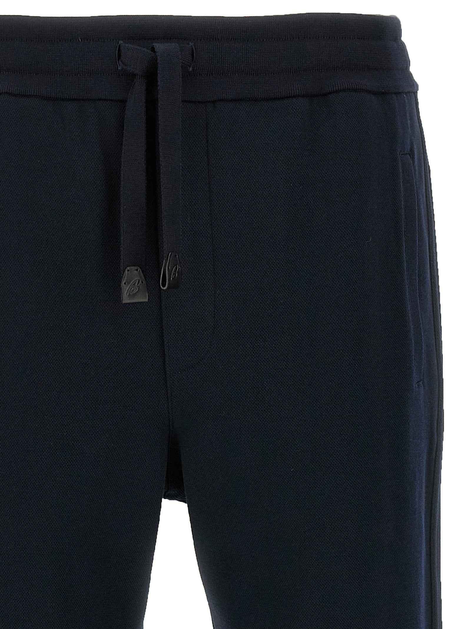 Blue Cotton Athletic Pants