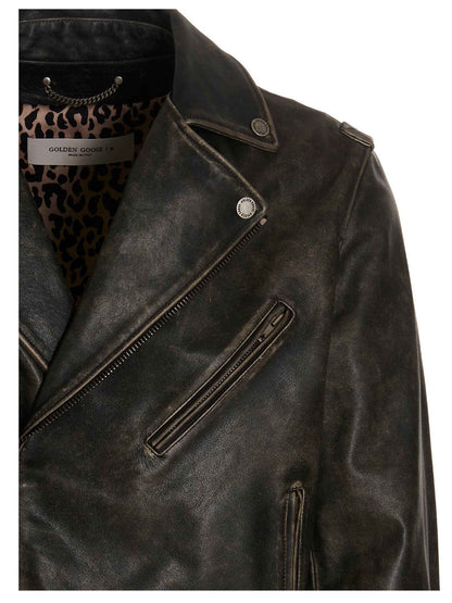 Black Calfskin Leather Jacket
