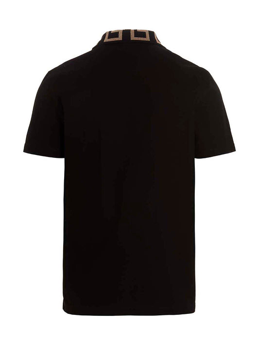 Black Cotton Polo Shirt