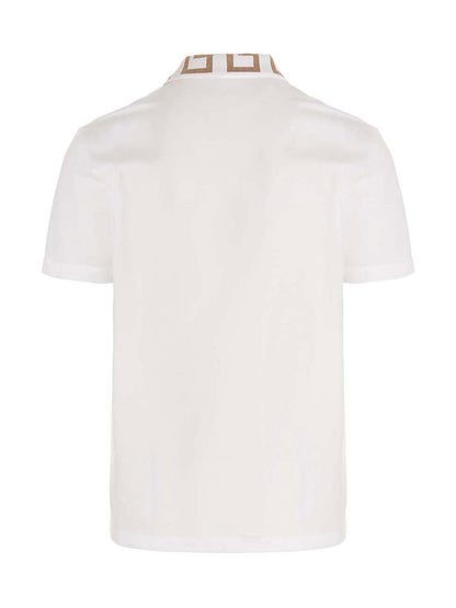 White Cotton Polo Shirt
